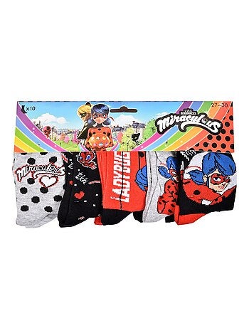 Chaussettes enfant MIRACULOUS en Coton- Pack de 10