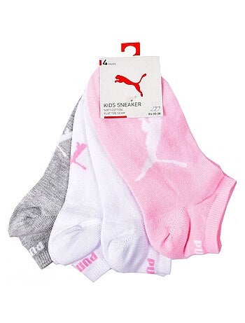 Chaussettes enfant puma socquettes - pack de 4
