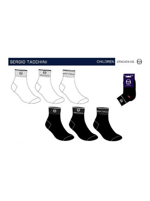 Chaussettes enfant QUARTER SERGIO TACCHINI Lot de 6 - Pack de 6 - Kiabi Chaussettes enfant QUARTER SERGIO TACCHINI Lot de 6 - Pack de 6 - Kiabi