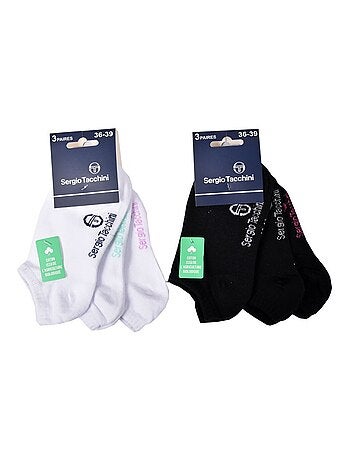 Chaussettes Enfant SERGIO TACCHINI Socquettes en Coton Majoritaire - Pack de 12