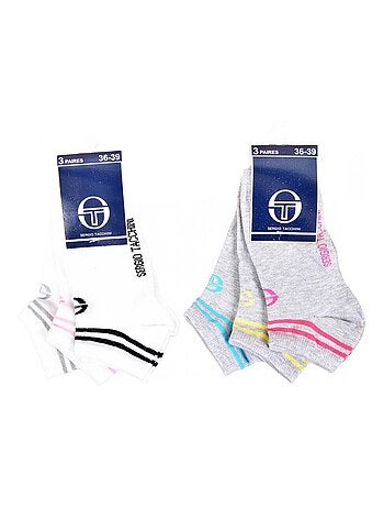 Chaussettes Enfant SERGIO TACCHINI Socquettes en Coton Majoritaire - Pack de 6