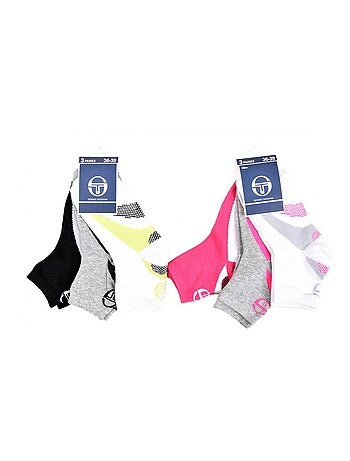 Chaussettes Enfant SERGIO TACCHINI Socquettes en Coton Majoritaire - Pack de 6