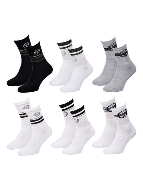 Chaussettes Enfant SERGIO TACCHINI TENNIS CREW Coton Majoritaire Confort et Qualité - Pack de 6 - Kiabi Chaussettes Enfant SERGIO TACCHINI TENNIS CREW Coton Majoritaire Confort et Qualité - Pack de 6 - Kiabi