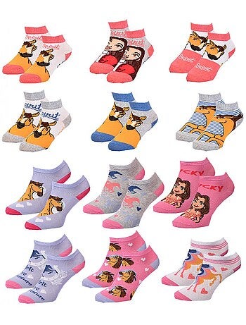 Chaussettes Enfant SPIRIT fantaisie -Assortiment modèles photos selon arrivages - Pack de 9