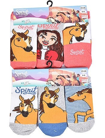 Chaussettes Enfant SPIRIT fantaisie -Assortiment modèles photos selon arrivages - Pack de 9