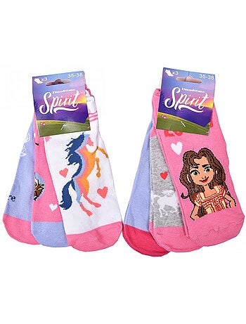 Chaussettes Enfant SPIRIT fantaisie -Assortiment modèles photos selon arrivages - Pack de 9