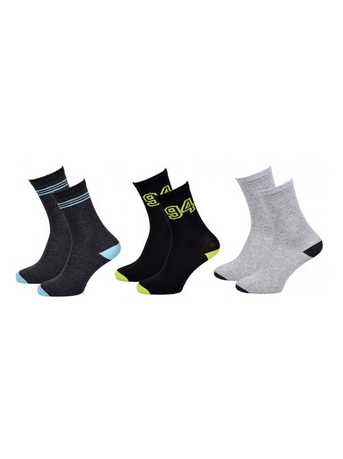 Chaussettes Enfant TWINDAY - Pack de 3 - Kiabi Chaussettes Enfant TWINDAY - Pack de 3 - Kiabi