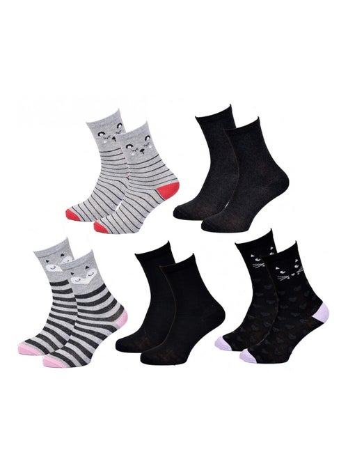 Chaussettes Enfant TWINDAY - Pack de 5 - Kiabi Chaussettes Enfant TWINDAY - Pack de 5 - Kiabi