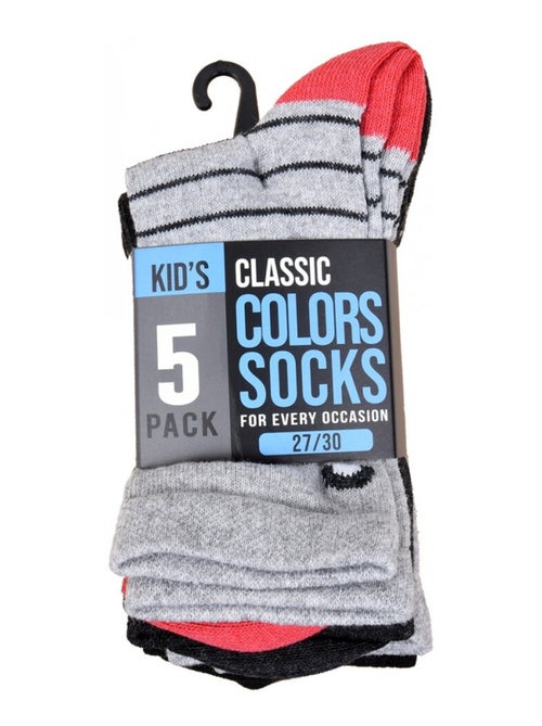 Chaussettes Enfant TWINDAY - Pack de 5 - Kiabi Chaussettes Enfant TWINDAY - Pack de 5 - Kiabi