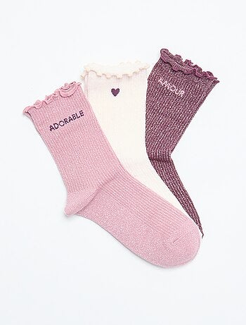 Chaussettes fantaisies à paillettes