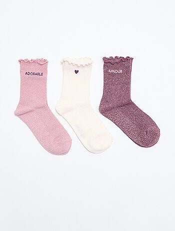 Chaussettes fantaisies à paillettes