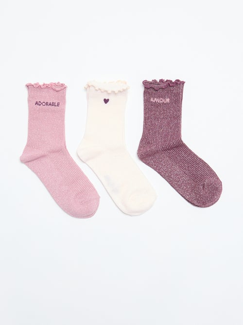 Chaussettes fantaisies à paillettes - Kiabi Chaussettes fantaisies à paillettes - Kiabi