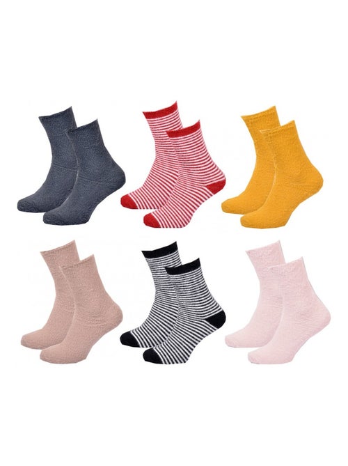 Chaussettes femme chevignon - pack de 6 - Kiabi Chaussettes femme chevignon - pack de 6 - Kiabi