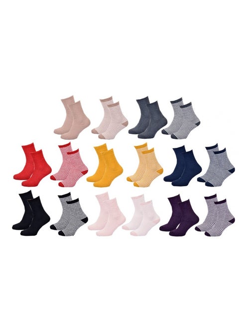 Chaussettes femme chevignon - pack de 6 - Kiabi Chaussettes femme chevignon - pack de 6 - Kiabi