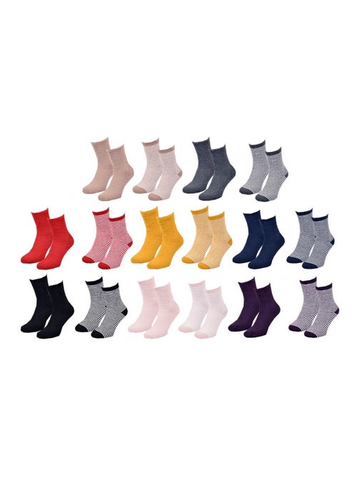 Chaussettes femme chevignon - pack de 6 - Kiabi Chaussettes femme chevignon - pack de 6 - Kiabi