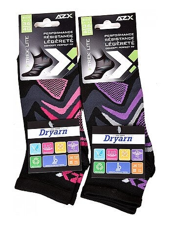 Chaussettes femme coton majoritaire - pack de 2