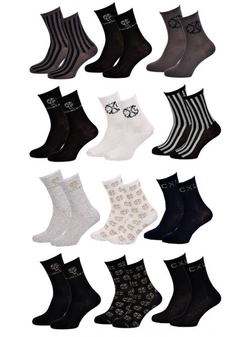 Chaussettes femme CXL By LACROIX Qualité et Confort - Pack de 12 - Kiabi Chaussettes femme CXL By LACROIX Qualité et Confort - Pack de 12 - Kiabi