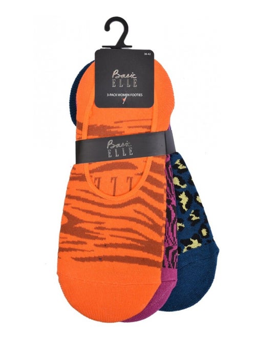 Chaussettes femme ELLE Basic - Pack de 3 - Kiabi Chaussettes femme ELLE Basic - Pack de 3 - Kiabi
