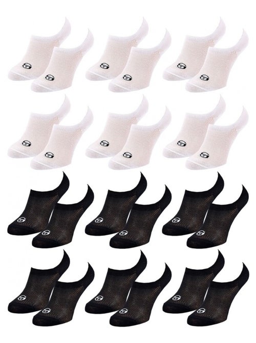 Chaussettes femme footies sergio tacchini - pack de 12 - Kiabi Chaussettes femme footies sergio tacchini - pack de 12 - Kiabi