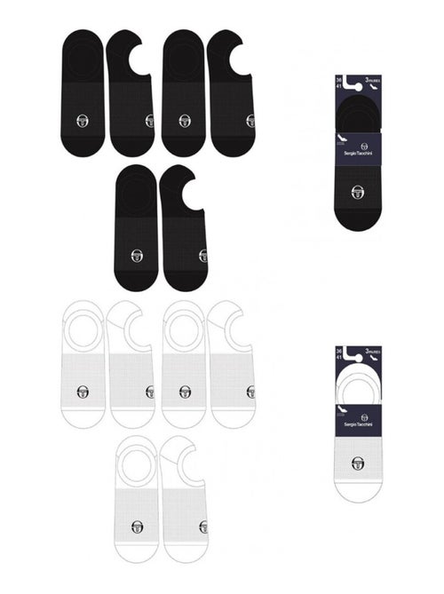 Chaussettes femme footies sergio tacchini - pack de 12 - Kiabi Chaussettes femme footies sergio tacchini - pack de 12 - Kiabi