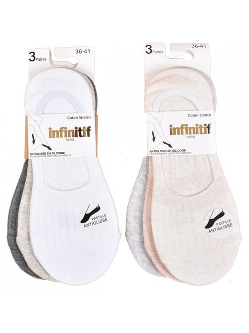 Chaussettes femme INFINITIF - Pack de 6 - Kiabi Chaussettes femme INFINITIF - Pack de 6 - Kiabi