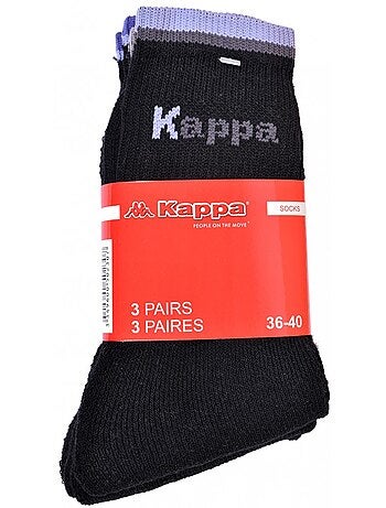Chaussettes Femme KAPPA Modèle Tennis -Assortiment modèles photos selon arrivages - Pack de 3