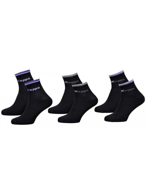 Chaussettes Femme KAPPA Modèle Tennis -Assortiment modèles photos selon arrivages- - Pack de 3 - Kiabi Chaussettes Femme KAPPA Modèle Tennis -Assortiment modèles photos selon arrivages- - Pack de 3 - Kiabi