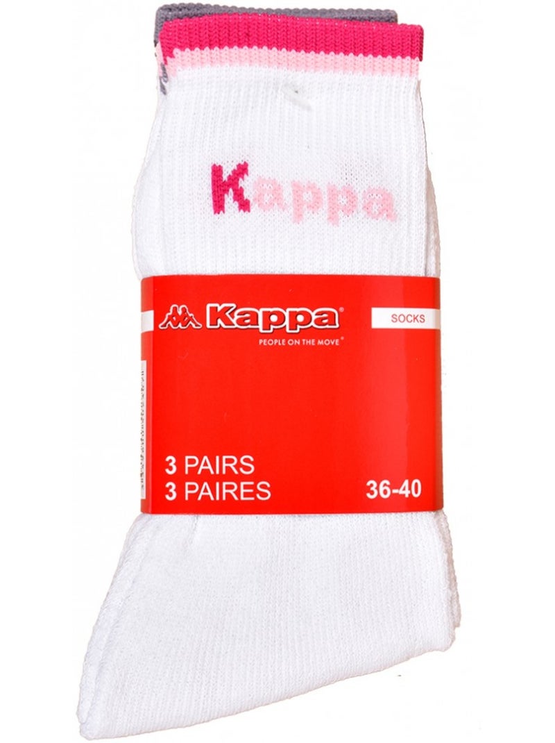 Chaussettes Femme KAPPA Modèle Tennis -Assortiment modèles photos selon arrivages- - Pack de 6 Doré/or - Kiabi