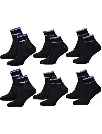 Chaussettes Femme KAPPA Modèle Tennis -Assortiment modèles photos selon arrivages - Pack de 6