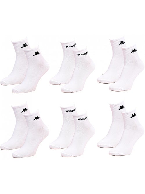 Chaussettes Femme KAPPA QUARTER - Pack de 6 - Kiabi Chaussettes Femme KAPPA QUARTER - Pack de 6 - Kiabi