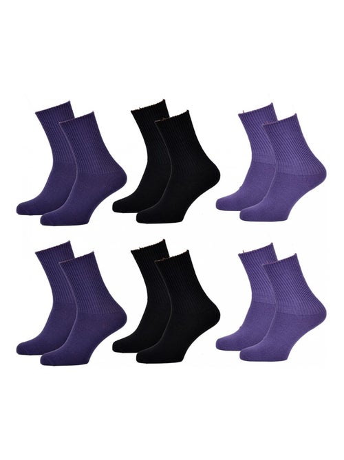 Chaussettes femme KINDY Chaleur et Douceur - Pack de 6 - Kiabi Chaussettes femme KINDY Chaleur et Douceur - Pack de 6 - Kiabi