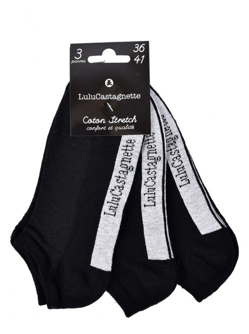 Chaussettes femme LULU CASTAGNETTE - Pack de 3 - Kiabi Chaussettes femme LULU CASTAGNETTE - Pack de 3 - Kiabi