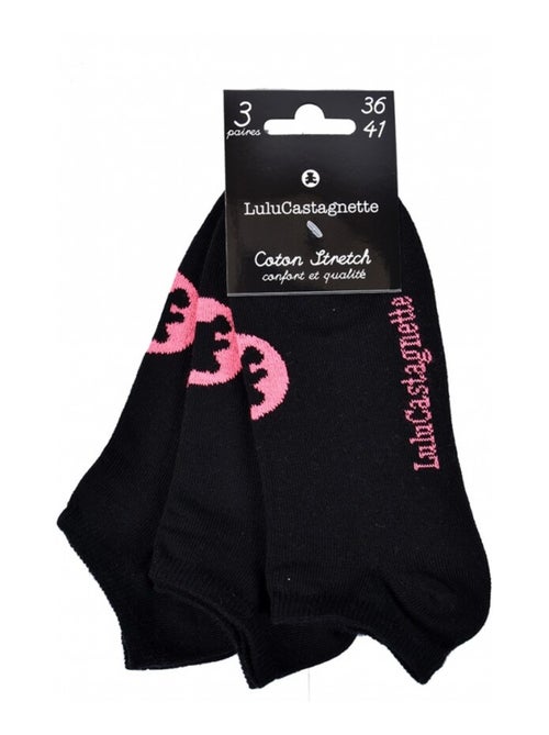 Chaussettes femme LULU CASTAGNETTE - Pack de 3 - Kiabi Chaussettes femme LULU CASTAGNETTE - Pack de 3 - Kiabi