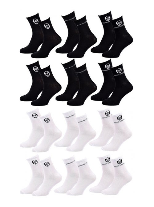 Chaussettes femme quarter sergio tacchini - pack de 12 - Kiabi Chaussettes femme quarter sergio tacchini - pack de 12 - Kiabi