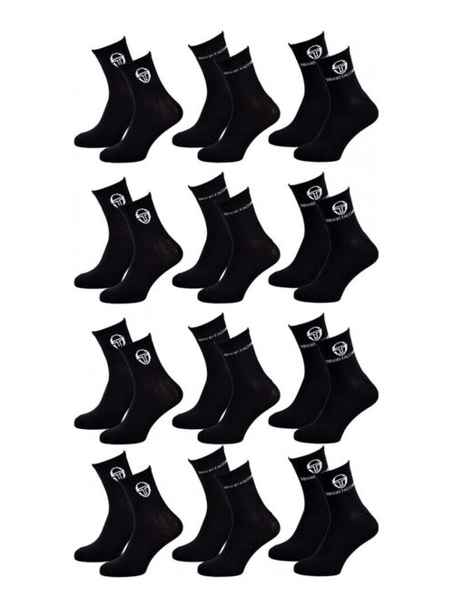 Chaussettes femme quarter sergio tacchini - pack de 12 - Kiabi Chaussettes femme quarter sergio tacchini - pack de 12 - Kiabi