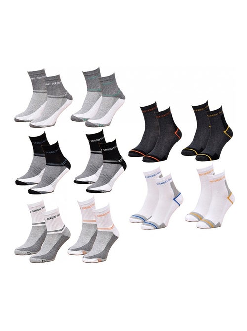 Chaussettes femme sergio tacchini socquettes - pack de 10 - Kiabi Chaussettes femme sergio tacchini socquettes - pack de 10 - Kiabi