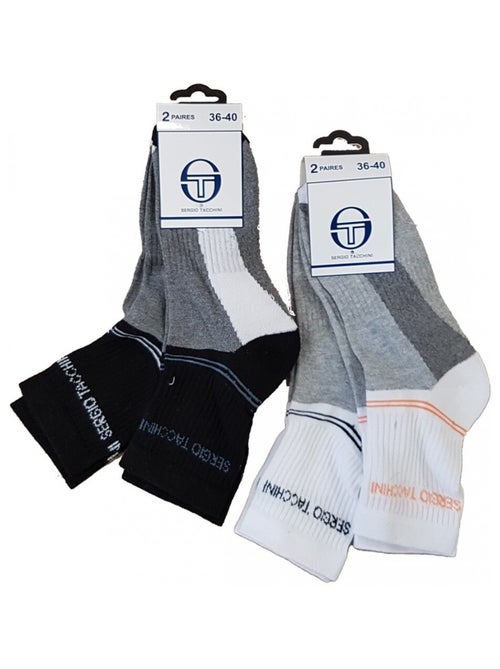 Chaussettes femme sergio tacchini socquettes - pack de 10 - Kiabi Chaussettes femme sergio tacchini socquettes - pack de 10 - Kiabi