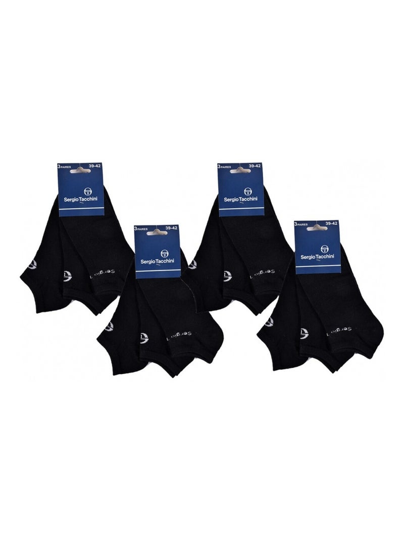 Chaussettes femme sneaker sergio tacchini - pack de 12 Multicolore - Kiabi