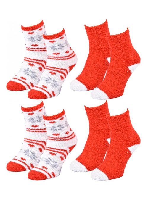 Chaussettes Femme WINTER SOCKS - Pack de 4 - Kiabi Chaussettes Femme WINTER SOCKS - Pack de 4 - Kiabi