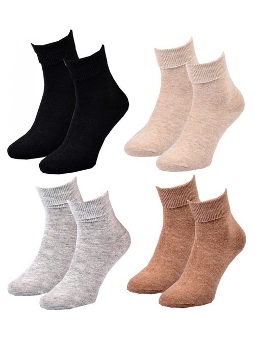 Chaussettes Femme WINTER SOCKS - Pack de 4 - Kiabi Chaussettes Femme WINTER SOCKS - Pack de 4 - Kiabi