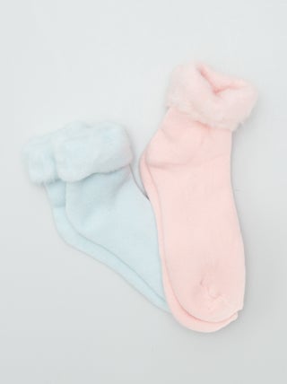 Chaussettes fourrées - lot de 2