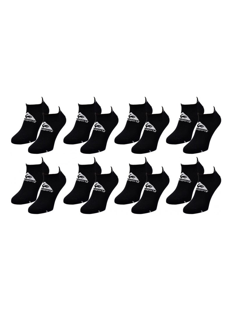 Chaussettes garçon le coq sportif - pack de 8 Noir - Kiabi