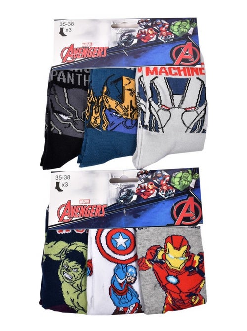 Chaussettes Garçon Licence PACK DE 12 PAIRES AVENGERS - Kiabi