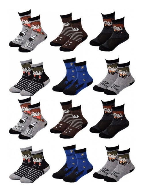 Chaussettes Garçon Licence PACK DE 12 PAIRES HARRY POTTER - Kiabi