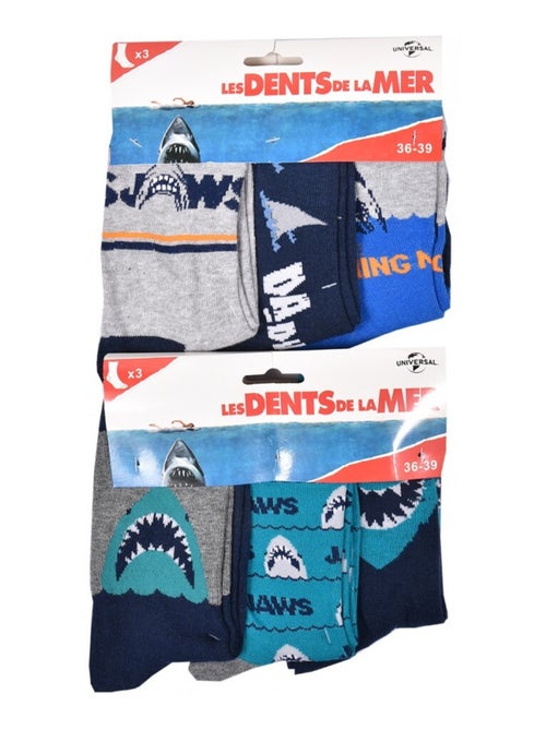 Chaussettes Garçon Licence PACK DE 12 PAIRES LES DENTS DE LA MER - Kiabi