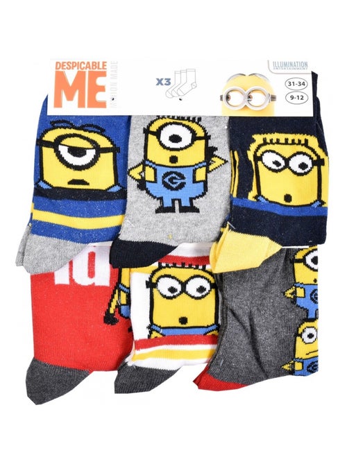 Chaussettes Garçon Licence PACK DE 12 PAIRES MINIONS - Kiabi