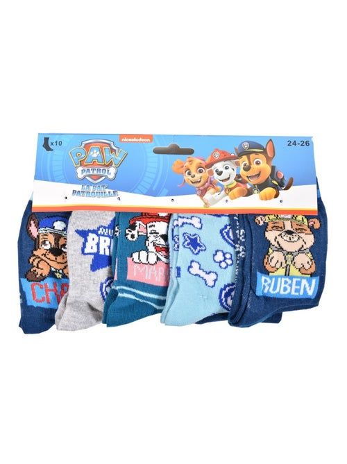 Chaussettes Garçon Licence PACK DE 12 PAIRES PAT PATROUILLE - Kiabi