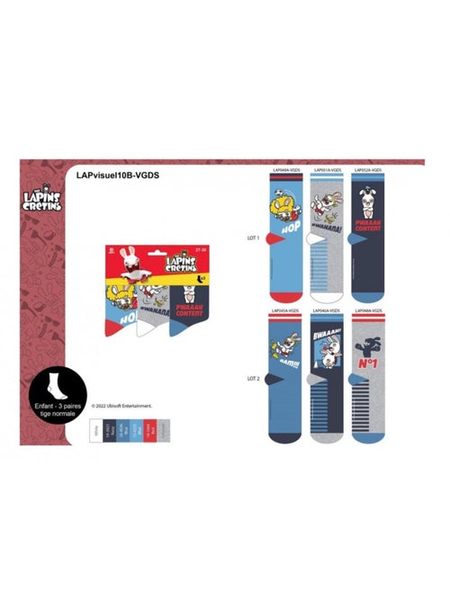 Chaussettes Garçon Licence PACK DE 3 PAIRES - Kiabi