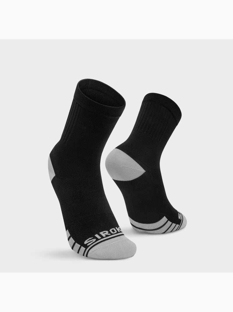 Chaussettes gravel cyclisme homme et femme gs1 Noir - Kiabi