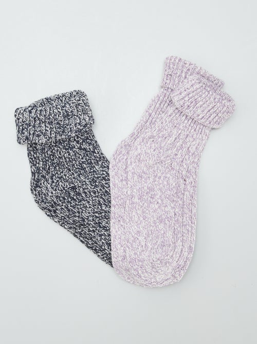 Chaussettes hautes - lot de 2 - Kiabi